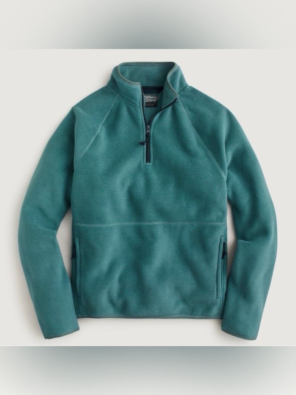 NWT J. Crew Micro Fleece Half Zip Pullover Size Women's S or Men's XS